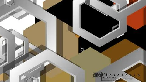 Abstract geometric background with hexagon, middle ages color composition. Ve Ilustración de archivo