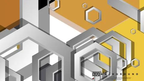 Abstract geometric background with hexagon, middle ages color composition. Ve Ilustración de archivo
