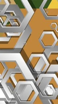 Abstract geometric background with hexagon, middle ages color composition. Ve Ilustración de archivo