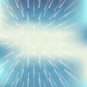 Abstract geometric background, hexagonal vector texture. Big data visualization Stock Illustration