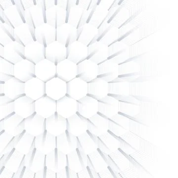 Abstract geometric background, hexagonal vector texture. Big data visualization Stockillustratie