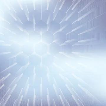 Abstract geometric background, hexagonal vector texture. Big data visualization イラスト素材