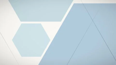 Abstract Geometric Background with Hexagons and Triangles in Blue and White Vídeos de archivo 341926583