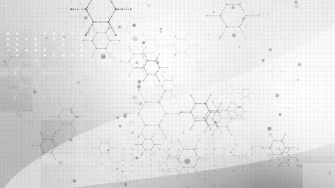 Abstract geometric background with hexagons. Digital technology background. Loop 스톡 동영상 273584672