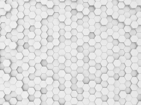 Abstract geometric background of hexagons. Stock Illustration