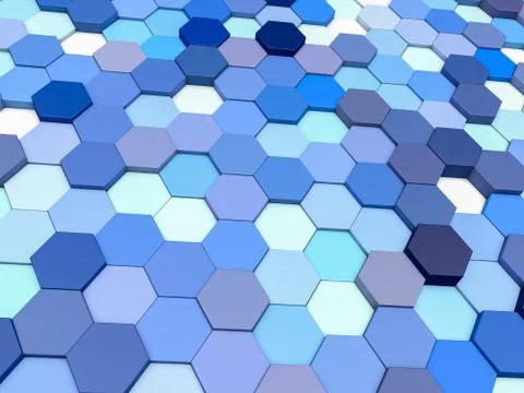 Abstract geometric background from hexagons.. Stock Illustration