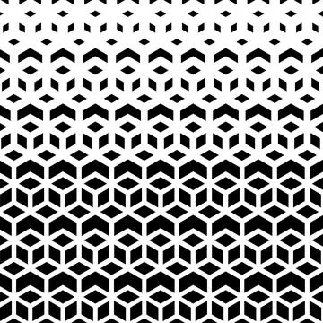 Abstract geometric background with hexagons, wallpaper pattern. Vector illust Stock Illustration