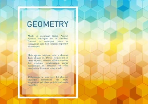 Abstract geometric background Stock Illustration