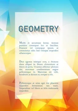 Abstract geometric background Stock Illustration