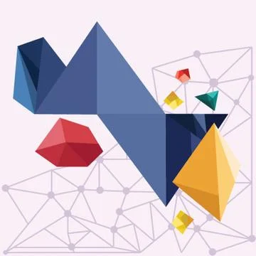 Abstract Geometric Background Иллюстрация