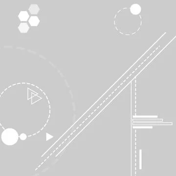 Abstract geometric background information digital vector illustration Illustrazione stock