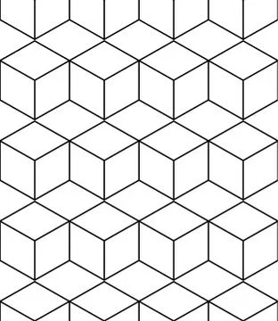 Abstract geometric background with isometric cubes Stock Illustration