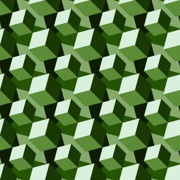 Abstract geometric background with isometric cubes Stock Illustration