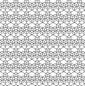 Abstract geometric background with isometric cubes Stock Illustration