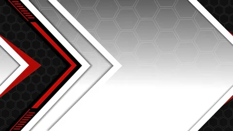 Abstract geometric background with layered chevrons hexagonal pattern animati Stock Footage 333919868