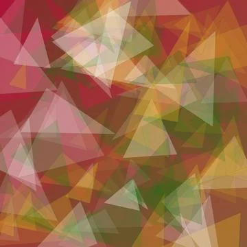 Abstract Geometric Background with Layered Colorful Polygonal Triangles in .. Stock Illustration