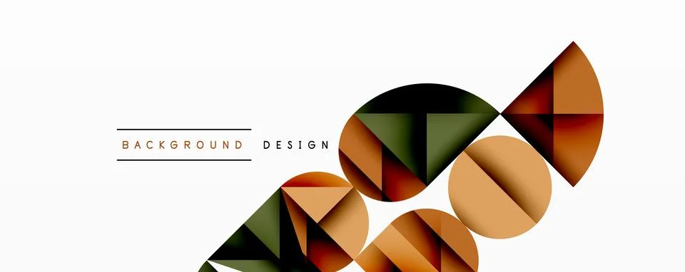 Abstract geometric background with layered gradient shapes forming dynamic Stock-Illustration