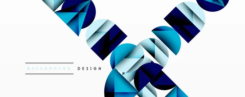 Abstract geometric background with layered gradient shapes forming dynamic Stock-Illustration