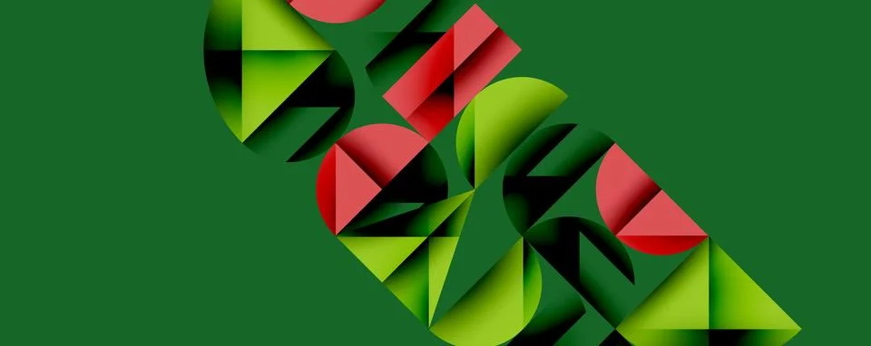Abstract geometric background with layered gradient shapes forming dynamic Stock-Illustration