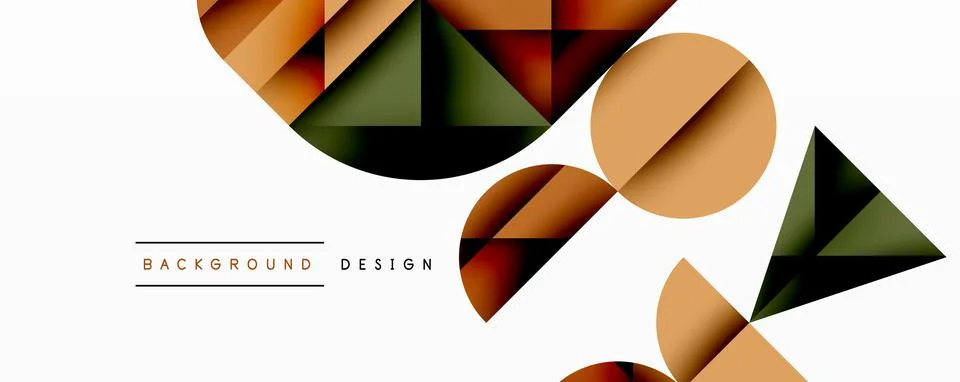 Abstract geometric background with layered gradient shapes forming dynamic Stock Illustration