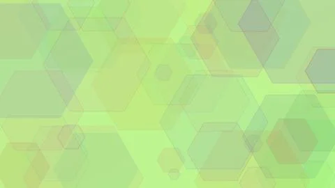 Abstract geometric background with layered green hexagons. Modern 4K digita.. Stock Illustration