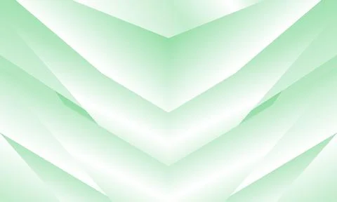 Abstract Geometric Background with Layered Light Green Chevron or V-Shape P.. Stock Illustration