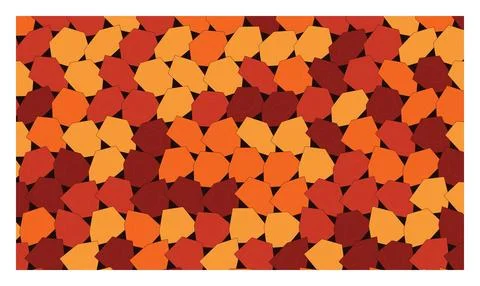 Abstract geometric background with layered polygon shapes in warm autumn re.. Stock Illustration