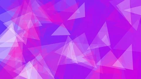 Abstract Geometric Background with Layered Purple and Pink Triangles for Mo.. Stock Illustration