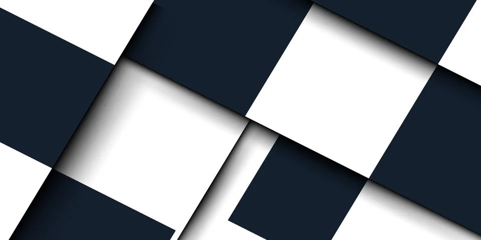 Abstract geometric background with layered squares and soft shadows. Vector Stock Illustration