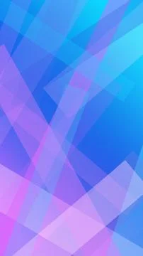 Abstract geometric background with layered translucent blocks in blue and p.. Stock Illustration