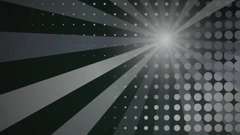 Abstract geometric background with light rays and dots Stock Illustration