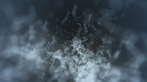 Abstract Geometric Background With Lines And Dots Stock Footage 90456963