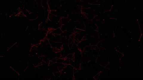 Abstract geometric background with lines and dots for logo or other. Looped 3d Stock Footage 113481835