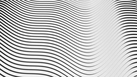 Abstract geometric background with lines in waves pattern Stock Illustration