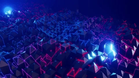Abstract Geometric Background Loop Stock Footage 186902308