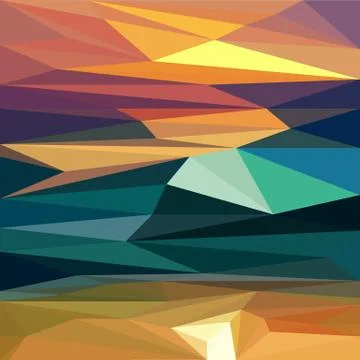 Abstract geometric background low poly mosaic style Stock Illustration