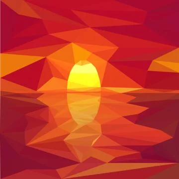 Abstract geometric background low poly mosaic style Stock Illustration