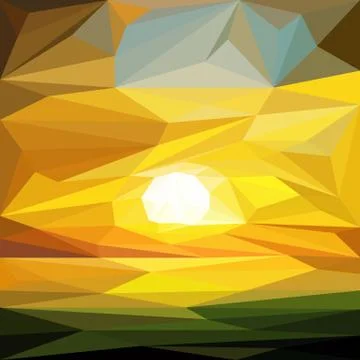 Abstract geometric background low poly mosaic style Stock Illustration