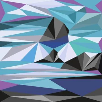 Abstract geometric background low poly mosaic style Stock Illustration