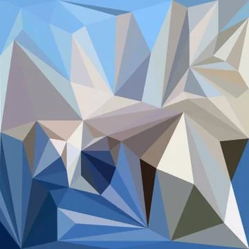 Abstract geometric background low poly mosaic style Stock Illustration