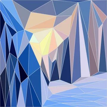 Abstract geometric background low poly mosaic style Stock Illustration