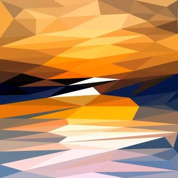 Abstract geometric background low poly mosaic style Stock Illustration