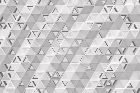 Abstract geometric background made of chaotic triangle surface polygons. Stock Illustration