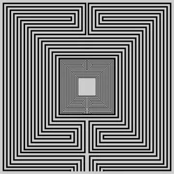 Abstract geometric background with maze Stock Illustration