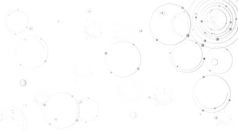 Abstract geometric background with a mesh of circles. Stock Illustration