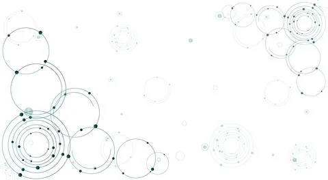 Abstract geometric background with a mesh of circles. Stock Illustration