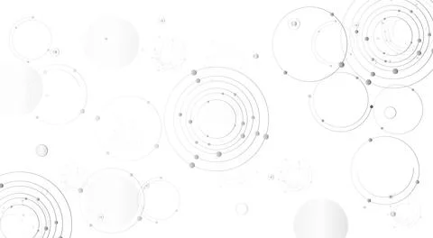Abstract geometric background with a mesh of circles. Stock Illustration