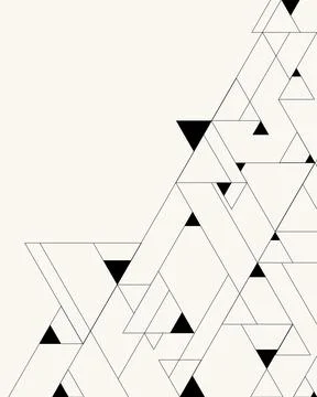 Abstract geometric background minimalist overlapping triangles black diagon.. イラスト素材