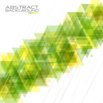 Abstract geometric background. Modern overlapping triangles. Unusual color Illustrazione stock
