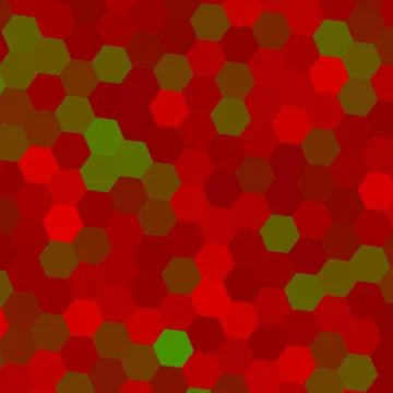 Abstract Geometric Background. Modern Pattern. Digital Art. Green Red Design. Stock Illustration